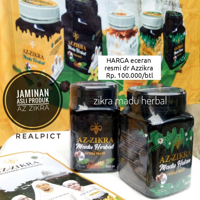 

Eksklusif Madu Hitam Pahit Az-Zikra Madu az zikra | Azzikra 500 gr - hutan pahit Free ongkir