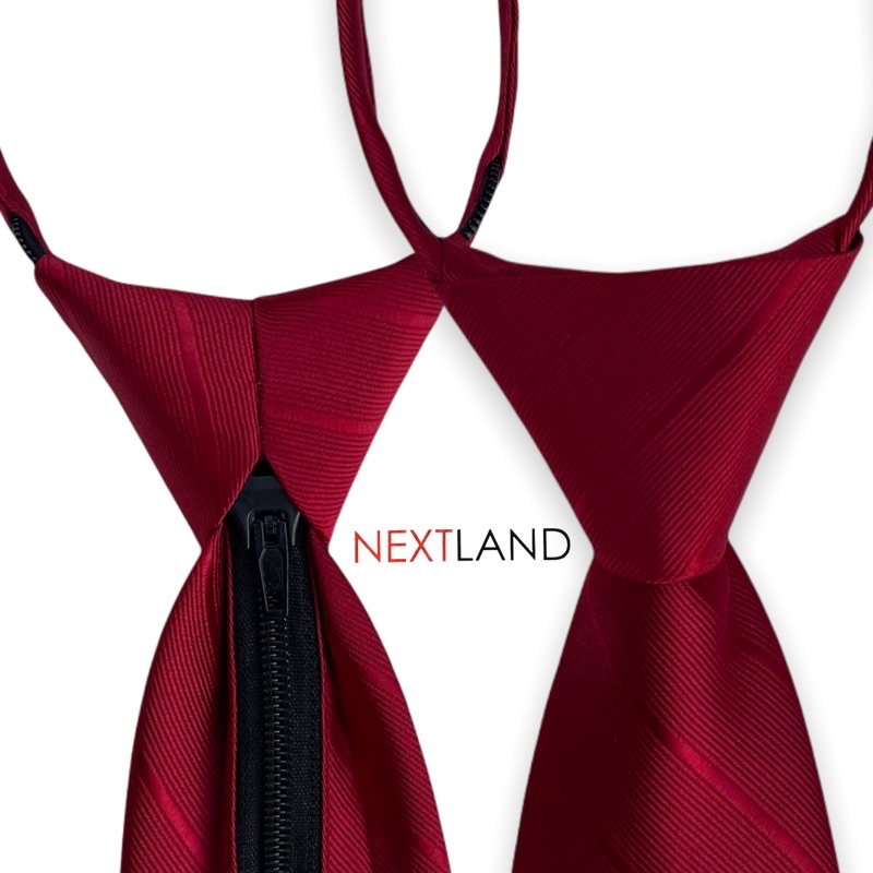 NEXTLAND - DASI INSTAN LANGSUNG PAKAI ANTI REPOT BUAT IKAT LANGSUNG PAKAI DASI ZIPPER PRIA BERKWALTAS