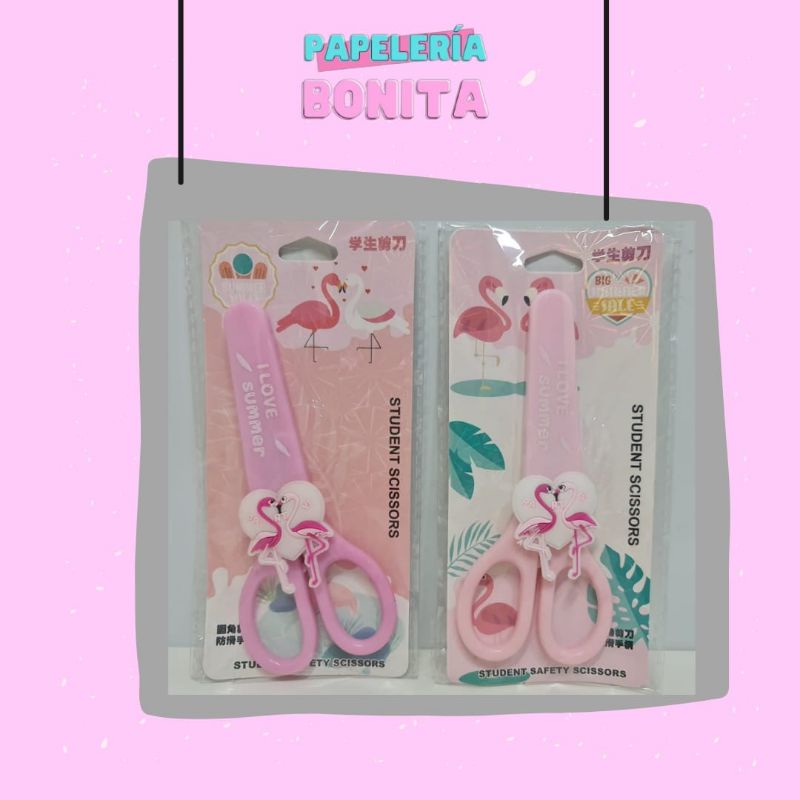 

Gunting Karakter Lucu Pink Flamingo Design Motif Safety Scissor Alat Ketrampilan Scrapbook Art & Craft Journal Bujo