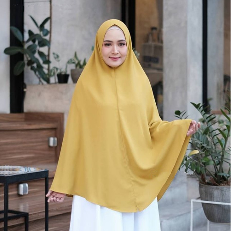 Khimar Jumbo Syari Non Pet Wolfis 110x125 cm