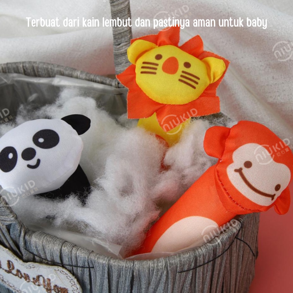 NIUKID MAINAN RATTLE STICK BAYI MAINAN TANGAN BAYI BUNYI LUCU