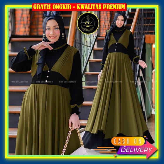 Baju Gsmis Cewek Lebaran Gamis Remaja Kekinian Remaja-Dewasa Terbaru Bju Dress Pesta Fashion Busana 