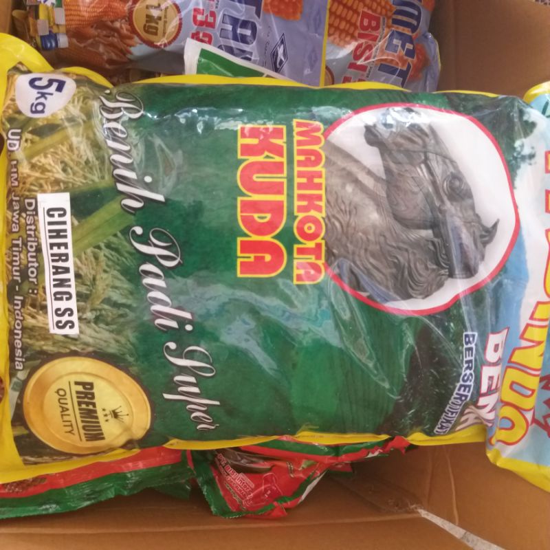 Benih padi Ciherang ss mahkota kuda padindo 5 kg