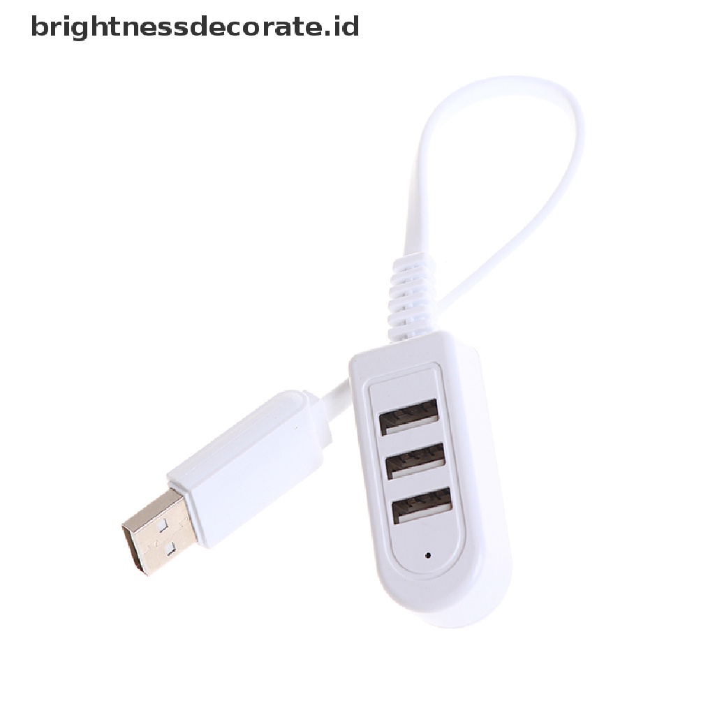 Hub Splitter Expansion 3 Port Usb 3.0 Multi Kecepatan Tinggi Untuk Laptop Desktop Pc