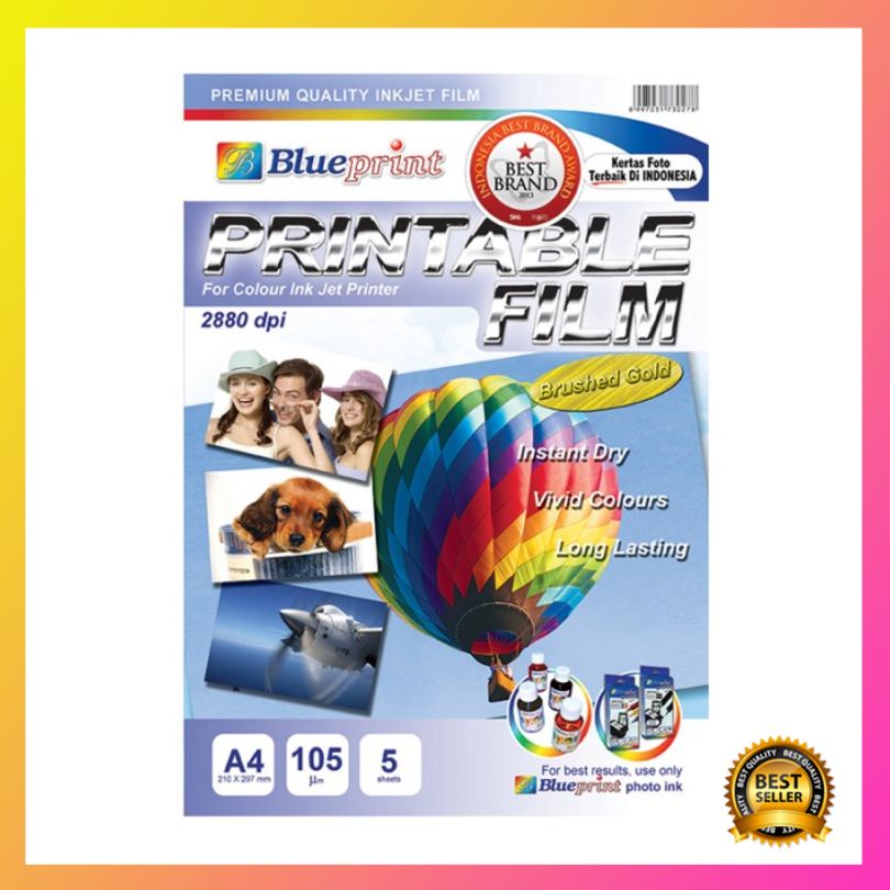 

Diskon Blueprint Brushed Gold Printable Film A4