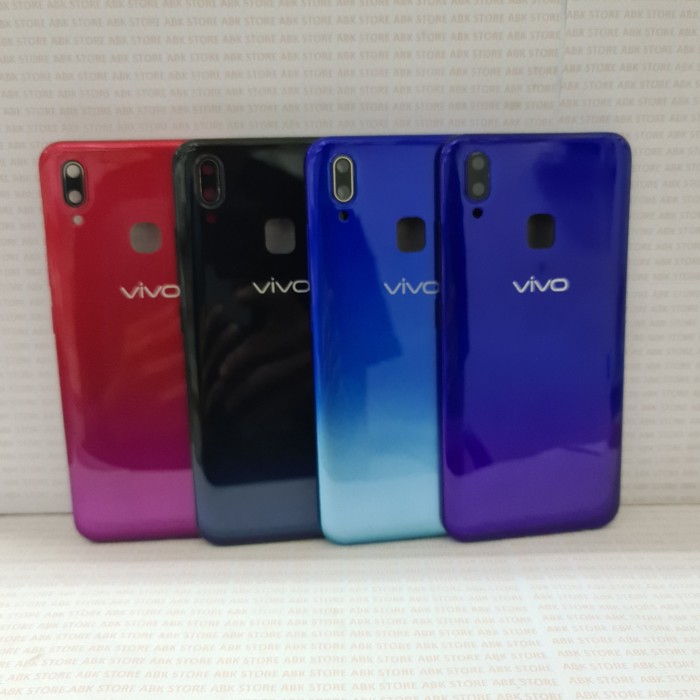 Backdoor Backcover Tutup belakang Back Casing Kesing VIVO Y91 Y95 - Nebula Purple, Sidik Jari Smal