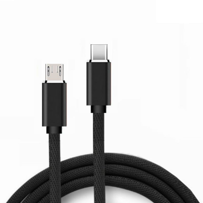 Vivi Kabel Data / Charger Otg Usb Tipe C Ke Micro Usb Male