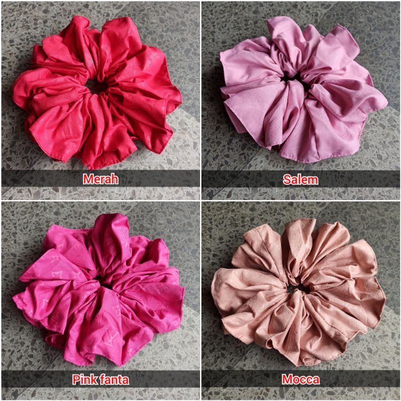 ikat rambut scrunchie jumbo kuncir rambut produsen scrunchie