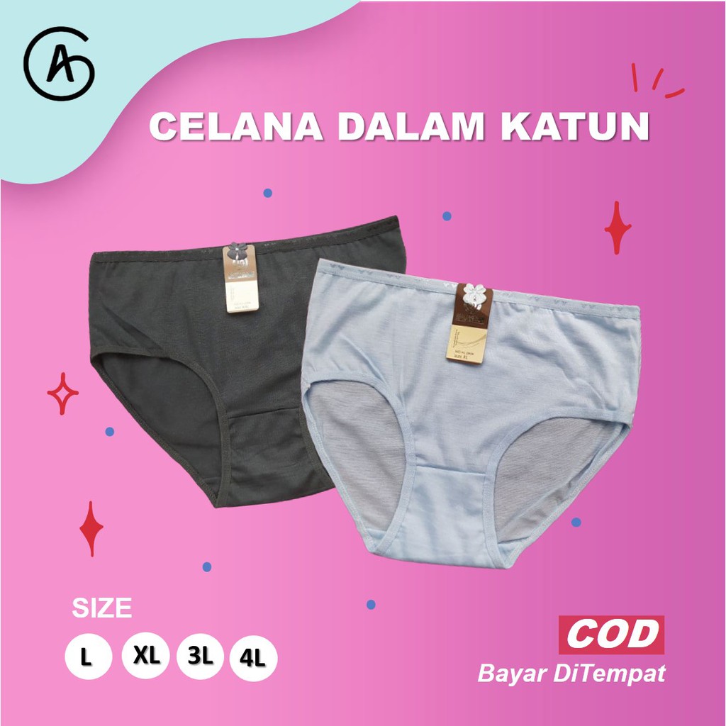 [COD] Underwear Cangcut Kancut Cawat Celana Dalam Wanita Sexy Lusinan Murah Kode A