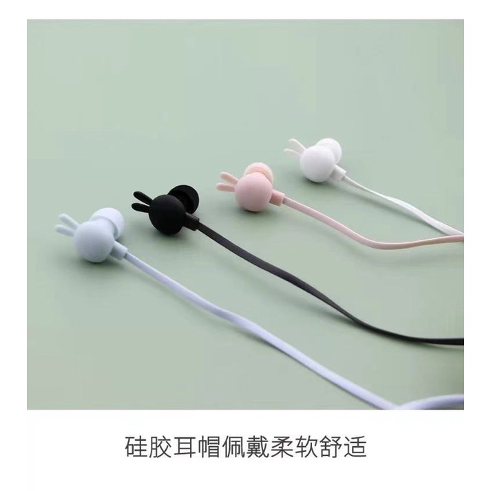 [ KI -333 ] Set Headset Earphone Lovely earphone Rabbit KIKI /Wadah penyimpanan Earphone KIKI SHOOT