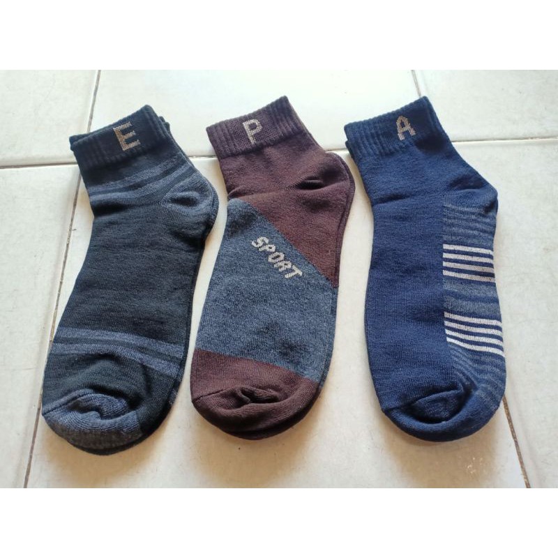 KAOS KAKI SPORT MOTIF PENDEK KAOS KAKI MATA KAKI SPORT KAOS KAKI BLOK MOTIF no kemas