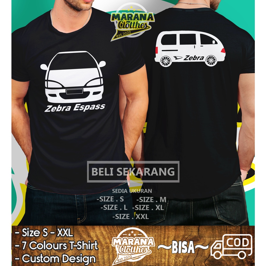 Kaos Mobil Daihatsu Zebra Espass DB Baju Otomotif