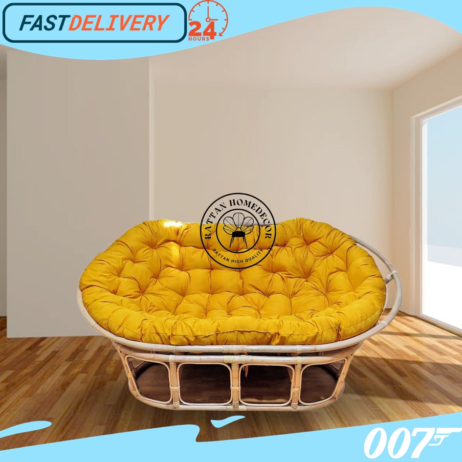 Kursi Sofa Rotan Mamasan Empuk