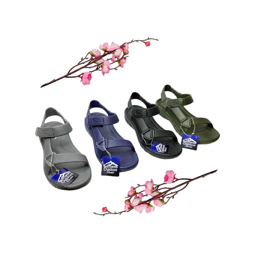 Sandal Gunung Pria Skechers Sendal Pria Outdoor Anti Air Terbaru Kekinian Sendal Hiking Keren Anti Slip