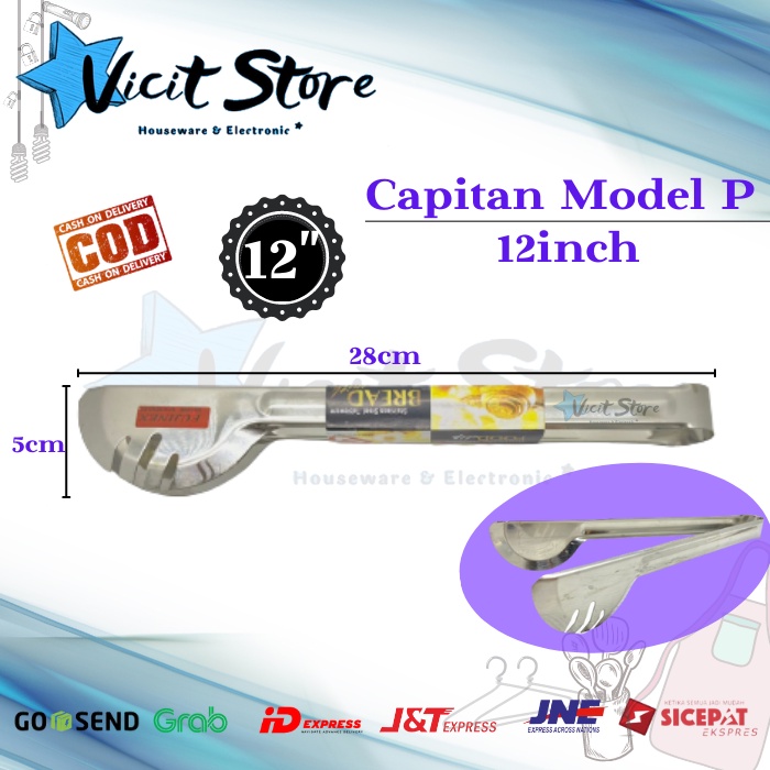 Capitan Makan Stainless Steel / Capitan Daging Model P Kode YMY-22