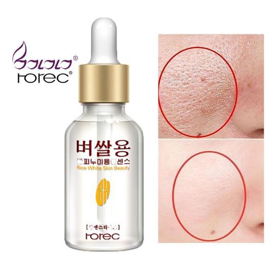 Rorec White Rice Serum Essence Serum Kecantikan Mencerahkan Kulit Wajah - Serum Beras