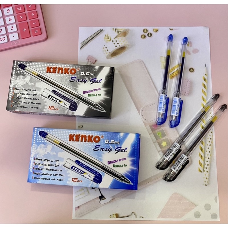 

[12 PCS] PEN KENKO EASY GEL 0.5MM