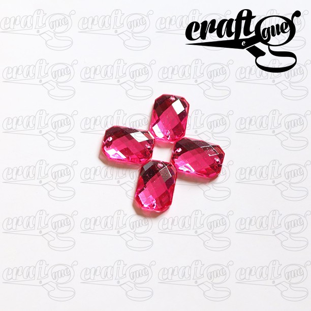 Rhinestone Boxy 14x10mm