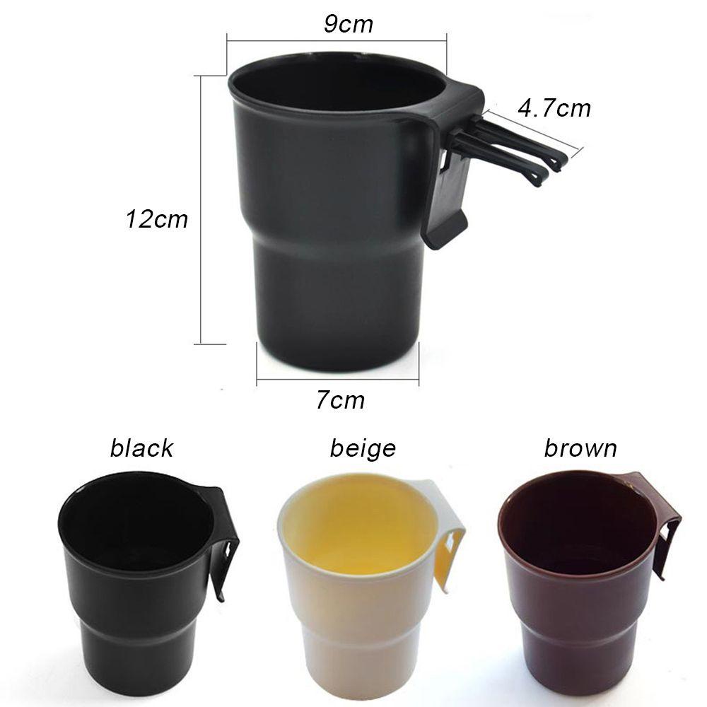 Top Car Storage Cup Bahan Plastik Multi Posisi Mounting Dengan Klip Outlet Udara Tempat Sampah Mini