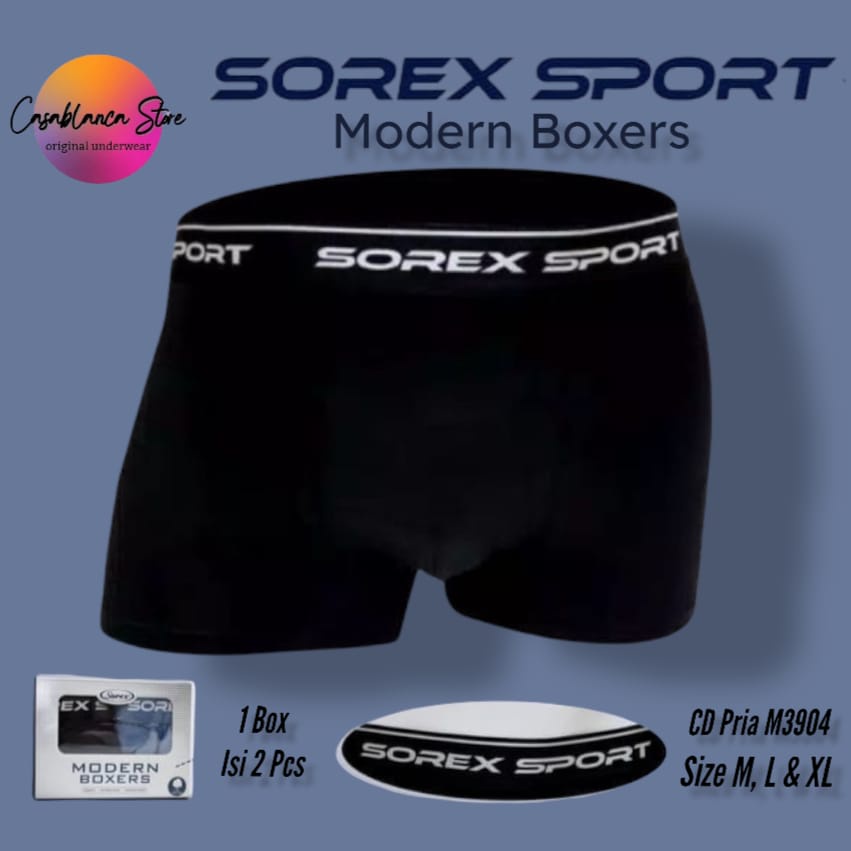 CELANA DALAM PRIA SOREX SPORT ART. M3904 MODERN BOXERS 1 BOX ISI 2 PCS