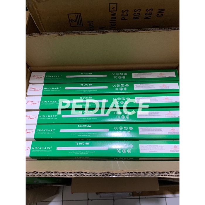 Cintramelin - Lampu T5 Uvc 8 Watt Gl Germicidal Sterilizer Virus Kuman Himawari 1Set