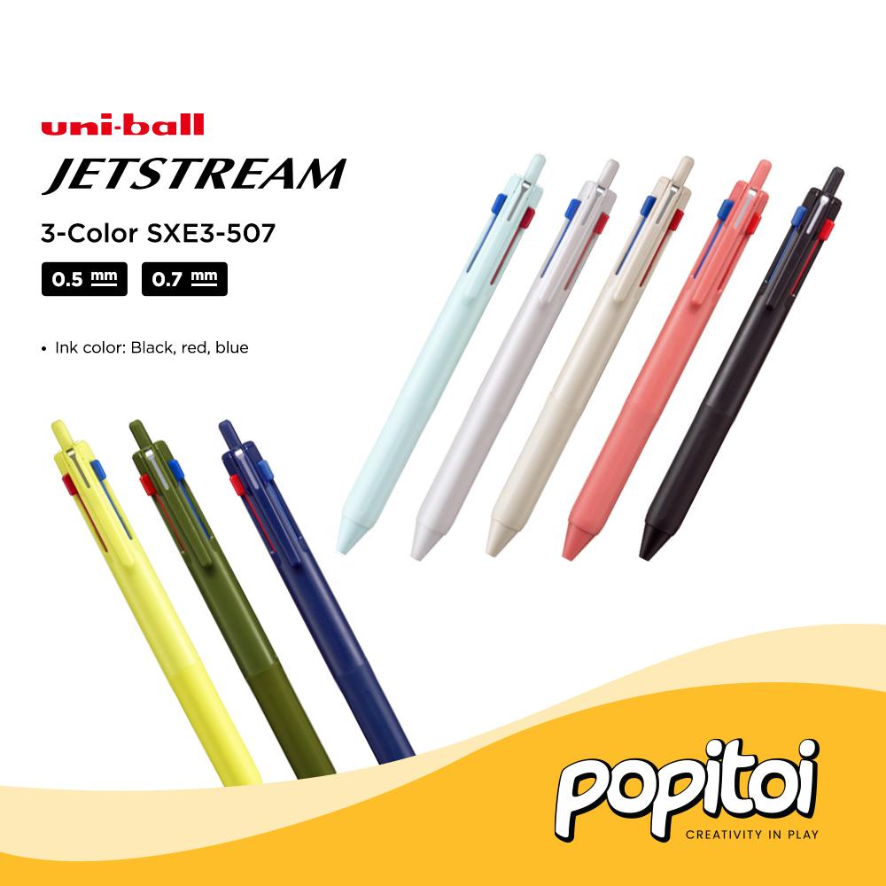 

Uniball Jetstream SXE3-507 3 Color 0.5 0.7 mm Multi Ballpoint Pen Uni Ball Pulpen