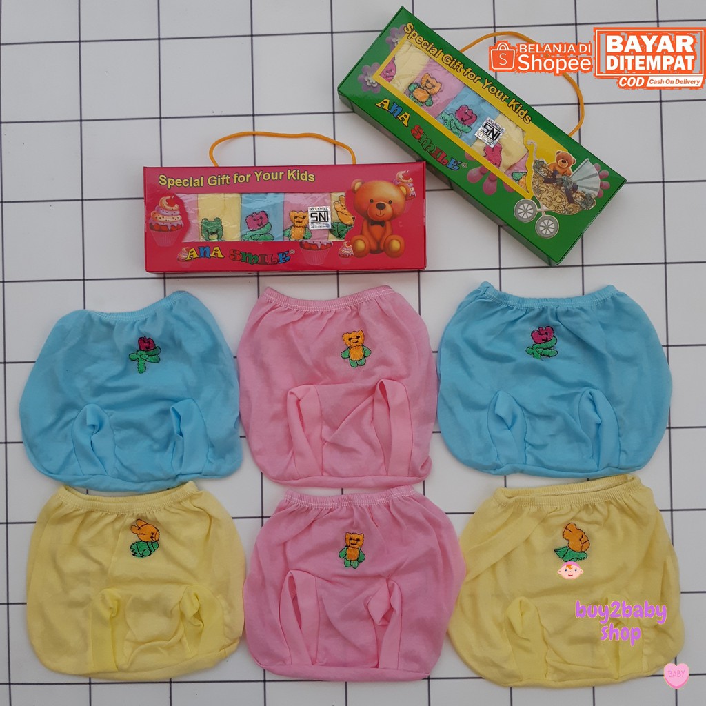 Celana bayi Happy Time 1 Dus Isi 6 PCS