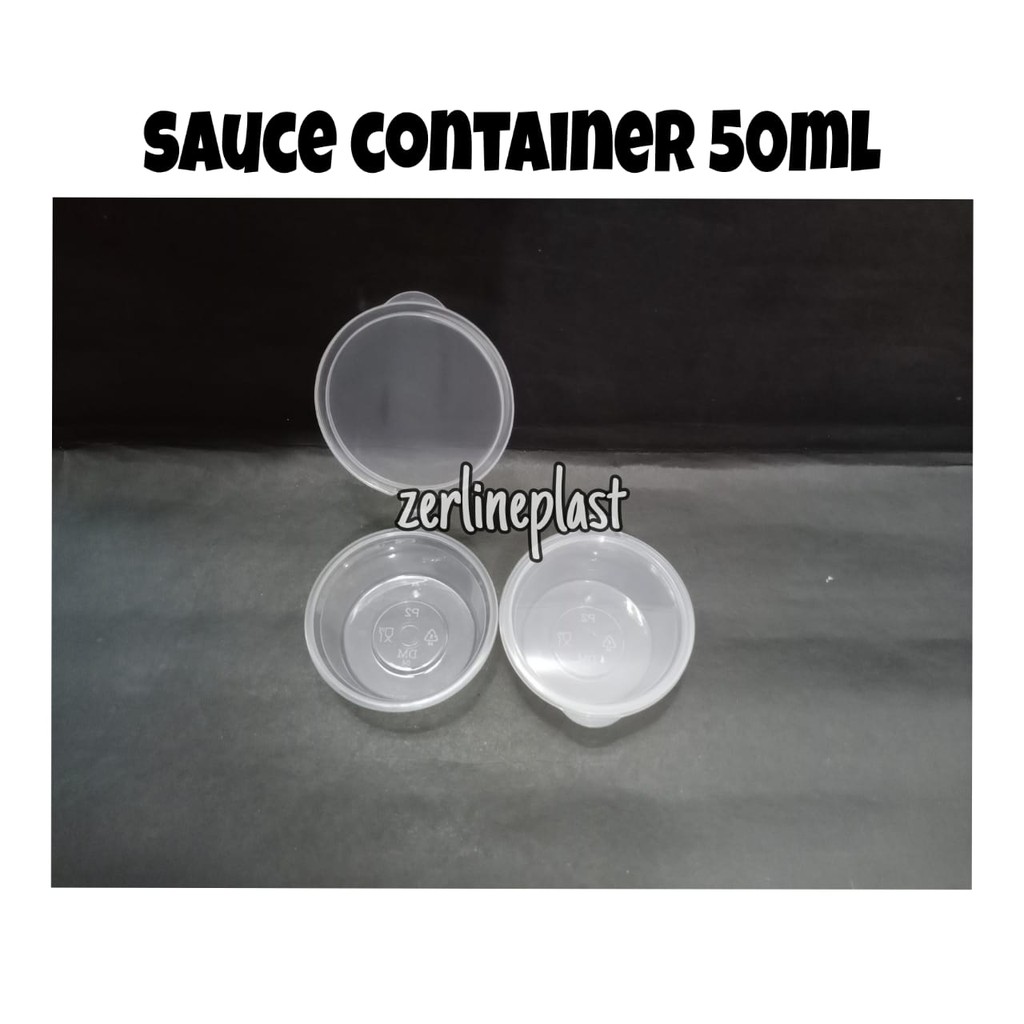 Sauce CONTAINER 50ml / Tempat Sauce - Sauce Container Plastik @50pcs