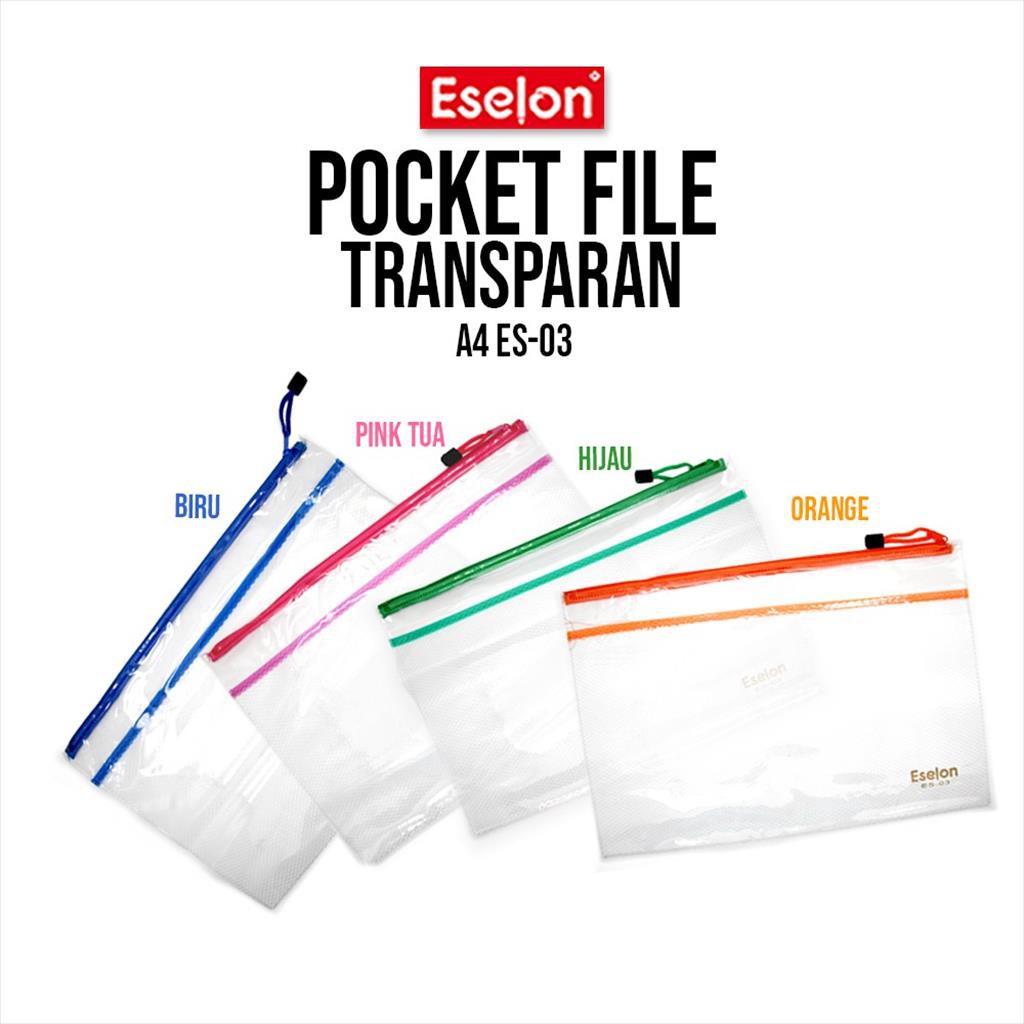 

Pocket File A4 TRANSPARANT ES03 ESELON / Pocket File ES03