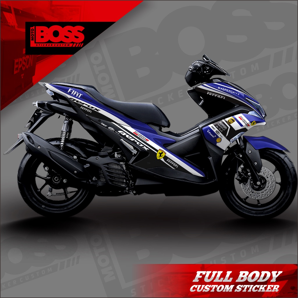 Decal Sticker Stiker Yamaha Aerox 155 Full Body Sticker Decal Aerox 155 Motif ferari