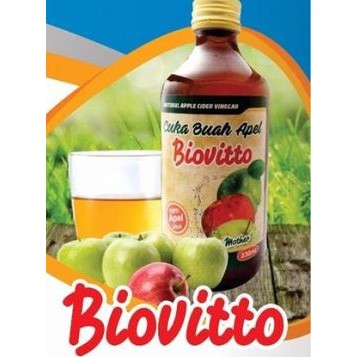 

Cuka Apel Bio Vitto Organic Apple Cider Vinegar 320 ml - Nutri Great