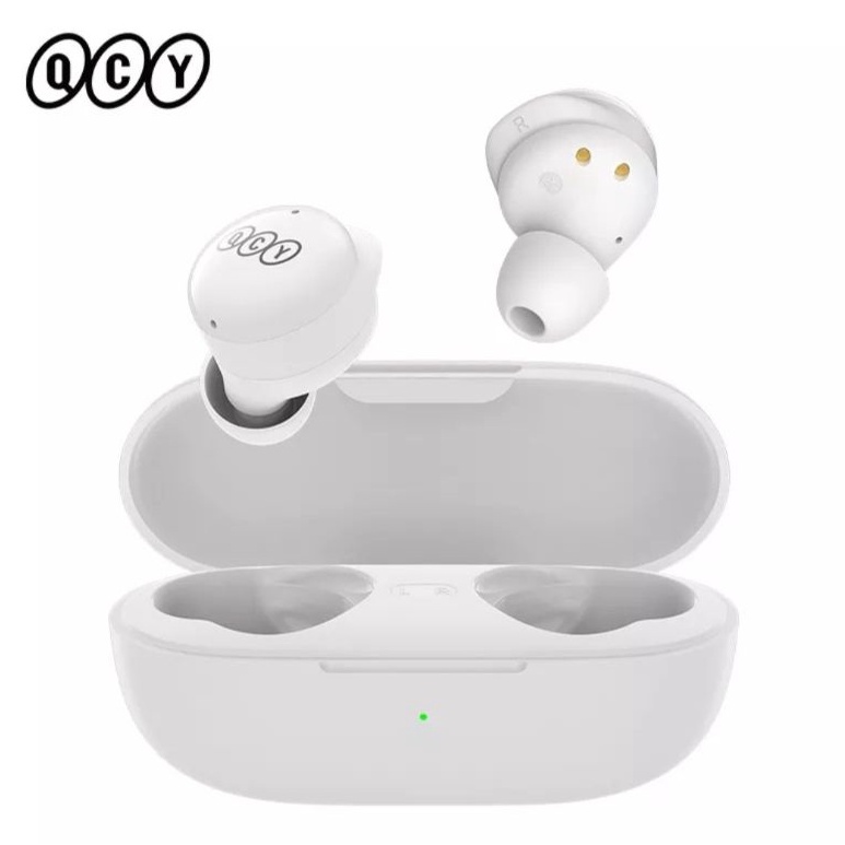 GARANSI 1 TAHUN QCY T17 TWS EARPHONE BLUETOOTH WIRELESS TANPA KABEL EARBUDS BT5.1 HIFI KONTROL SENTUH MODEL LATENSI