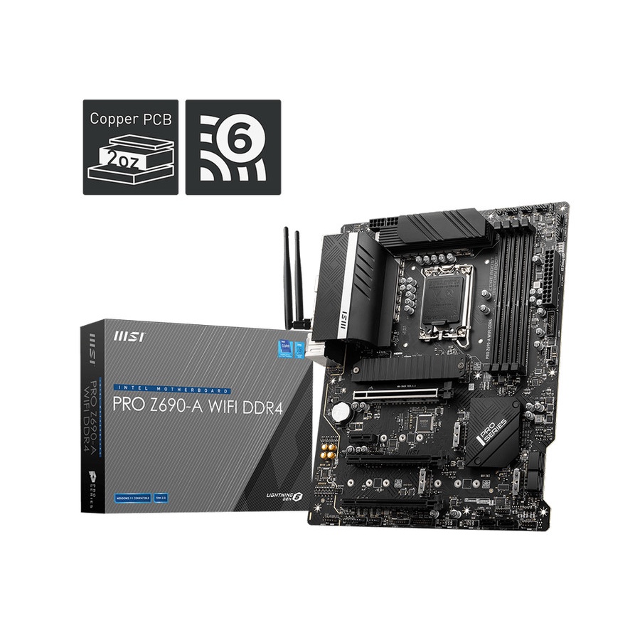 MSI PRO Z690-A WIFI DDR4 12th Gen Intel LGA 1700 DDR4 Motherboard ATX
