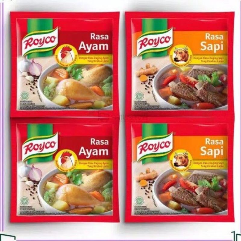 

ROYCO Renceng Ecer 8 gr | kaldu Ayam dan Sapi