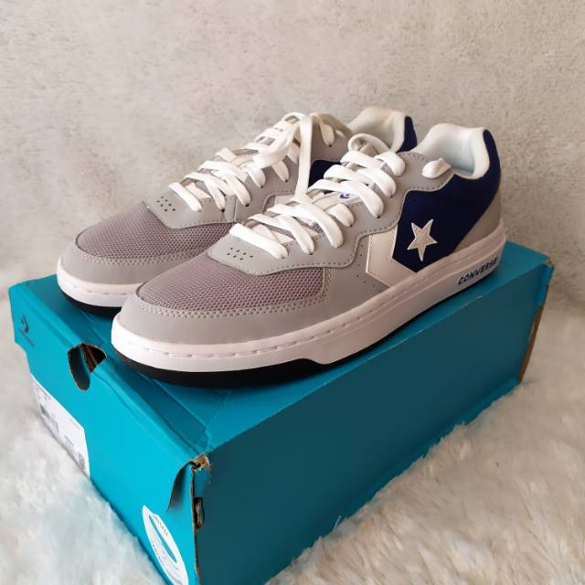 Converse Rival Leather OX - Wolfgrey / Rushblue / White