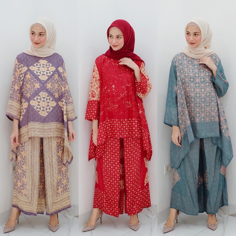 Nameera Basic Set Batik Celana Kulot by SARAH THE LABEL