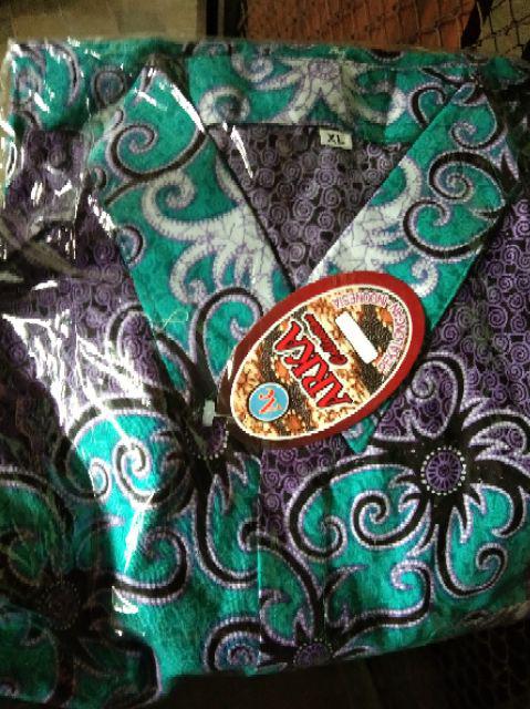 Promo 4.4 Bswart Batik Hrb026 Kenongo Padi Pekalongan M L Xl Batik Pria Murah Modern Grosir