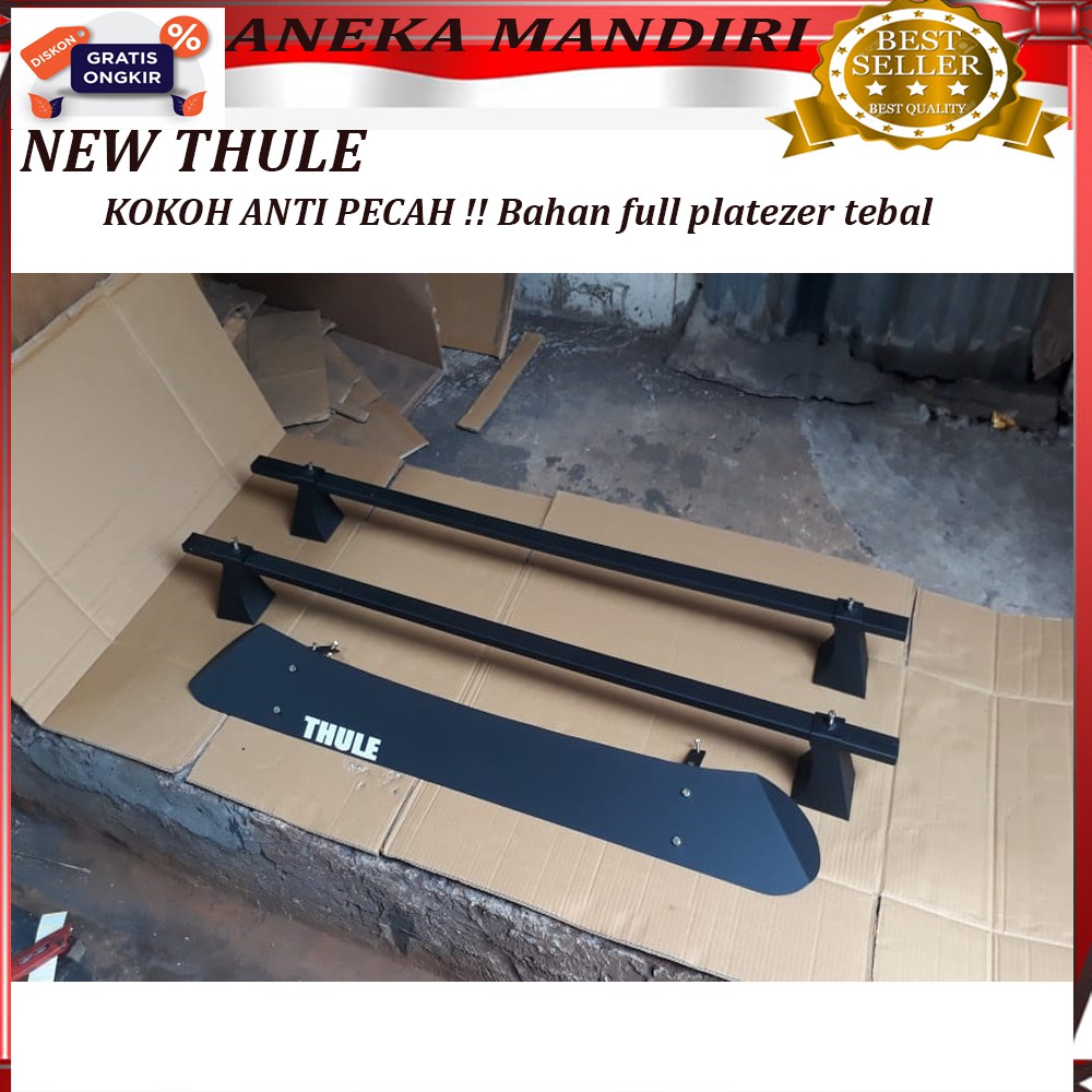 NEW THULE  KOKOH ANTI PECAH  Bahan full platezer tebal - NEW ROOF BOX  fullset tinggal pakai untuk m
