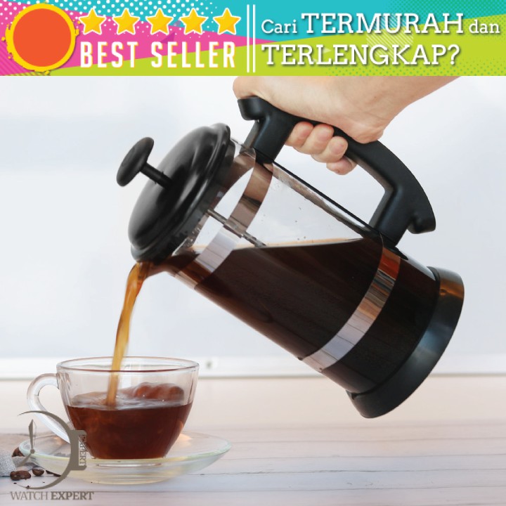 BAYAR DI TEMPAT French Press Coffee Maker Pot 1 Liter