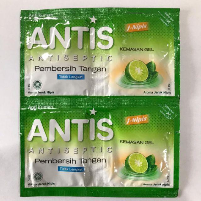 Antis Hand Gel 10 ml Jeruk Nipis (1 renceng = 24)