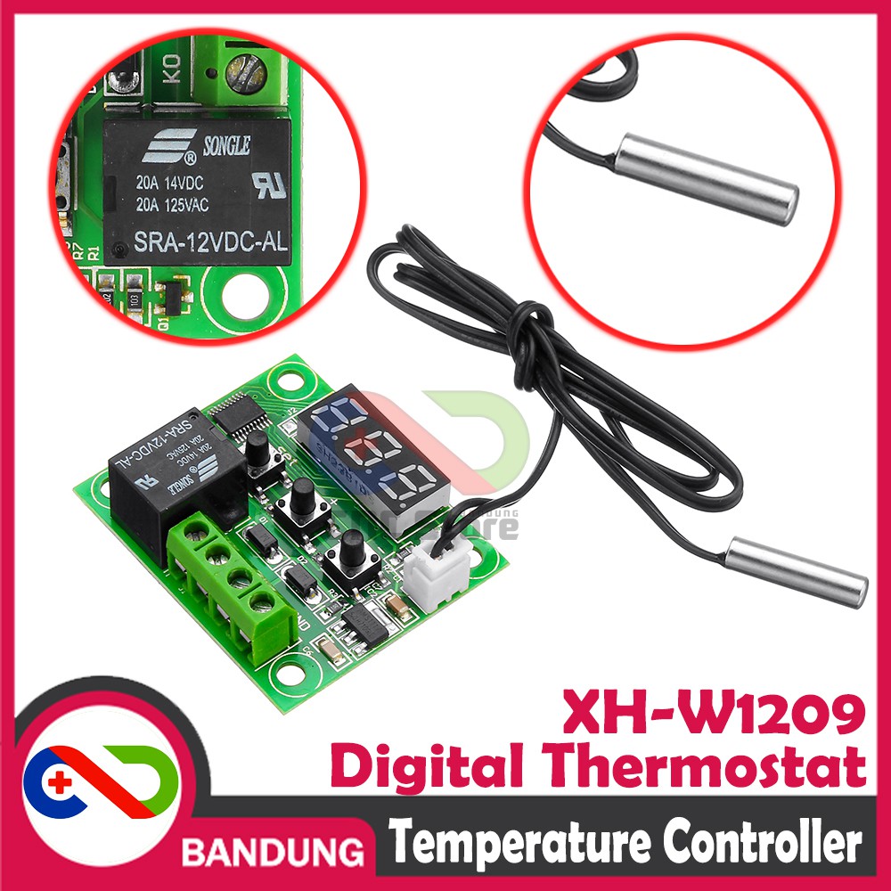XH-W1209 DIGITAL THERMOSTAT TEMPERATURE CONTROLLER PENGATUR SUHU