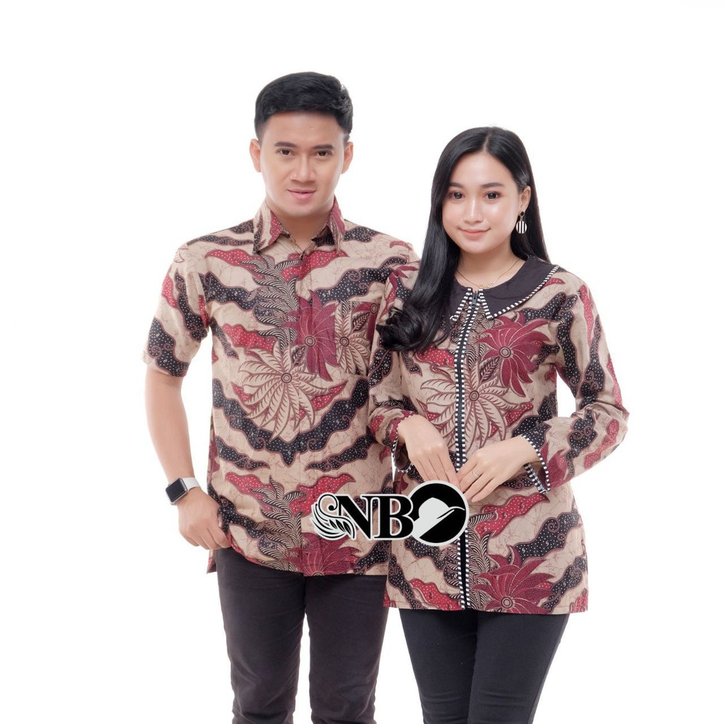 Couple Batik baju pria wanita batik seragam kantor batik pesta M L XL XXL baju modis seragam batik