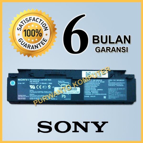 Original Baterai Laptop SONY VAIO VGN-P45GKP VGN-P45GKQ VGN-P45GKW VGN-P50G VGN-P50R VGN-P50W VGN-P5