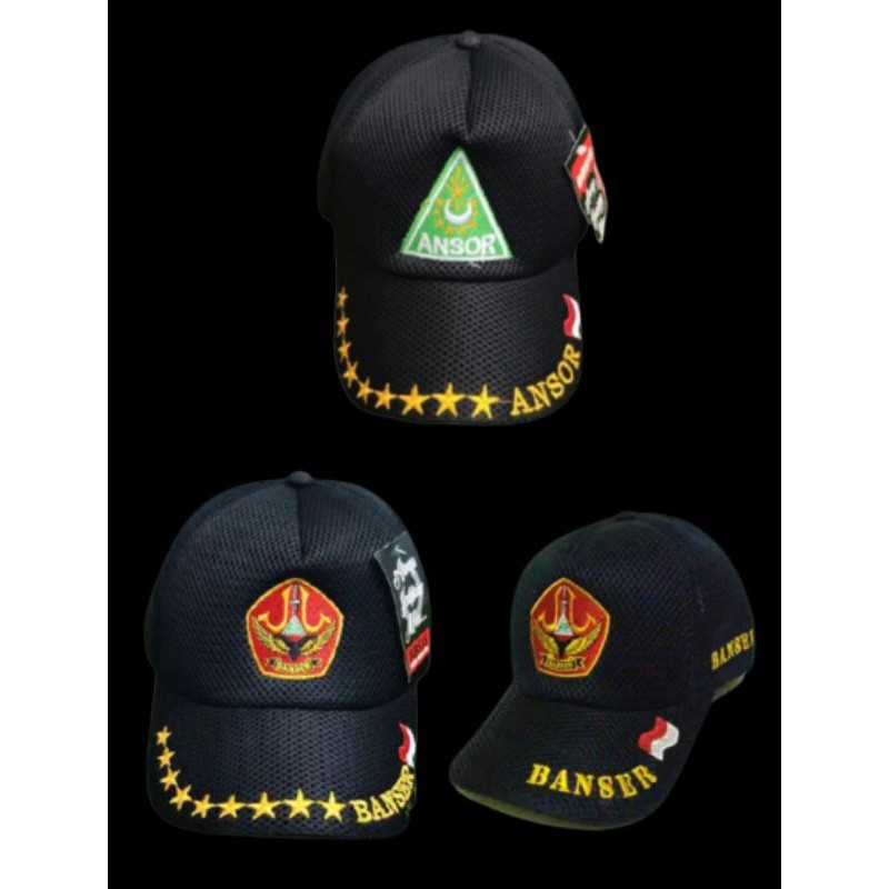 Topi Banser / topi baseball / topi jaring doublemes/ masker banser / TOPI ANSOR / TOPI GP ANSOR