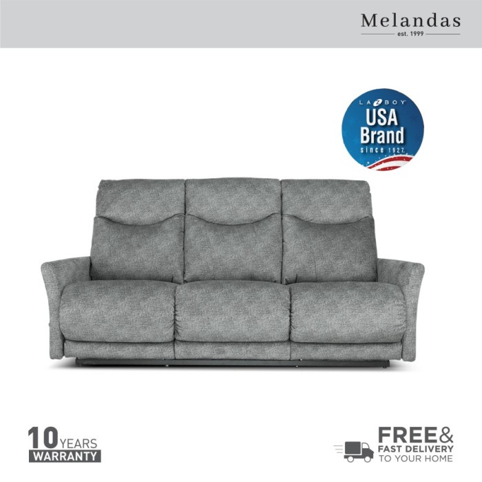 LA-Z-BOY SOFA FULL RECLINER 3 SEATER FABRIC HARMONY