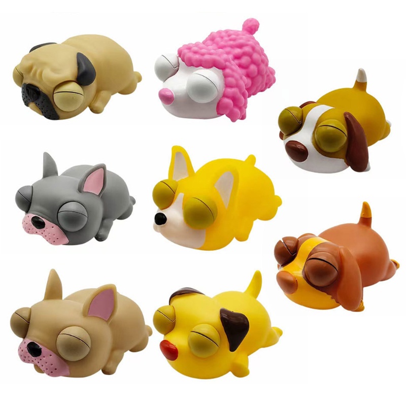 Mary Mainan Figure Lovely 3.3inch Anti Stress Anjing Sensory Untuk Perlengkapan Pesta Pria Wanita