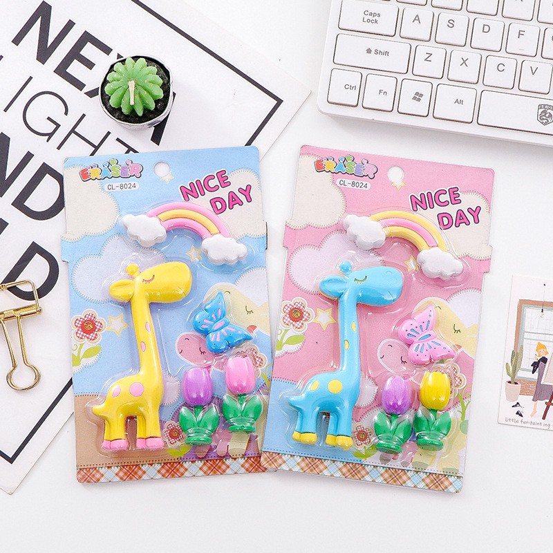 

Penghapus Anak Lucu Motif Jerapah Pelangi / Cute Rainbow Giraffe Eraser