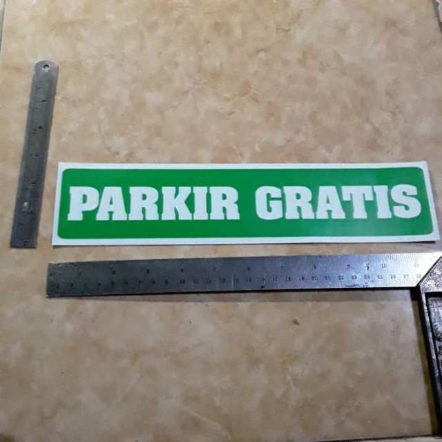 

Sticker stiker tanda parkir gratis