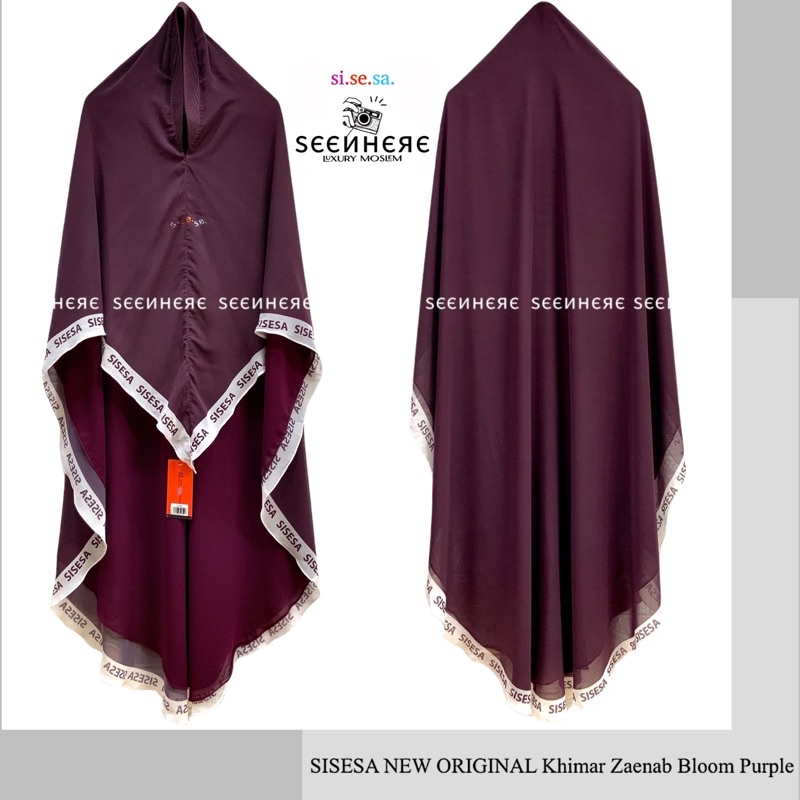 SISESA NEW ORIGINAL GUARANTEED - Khimar Zaenab Black