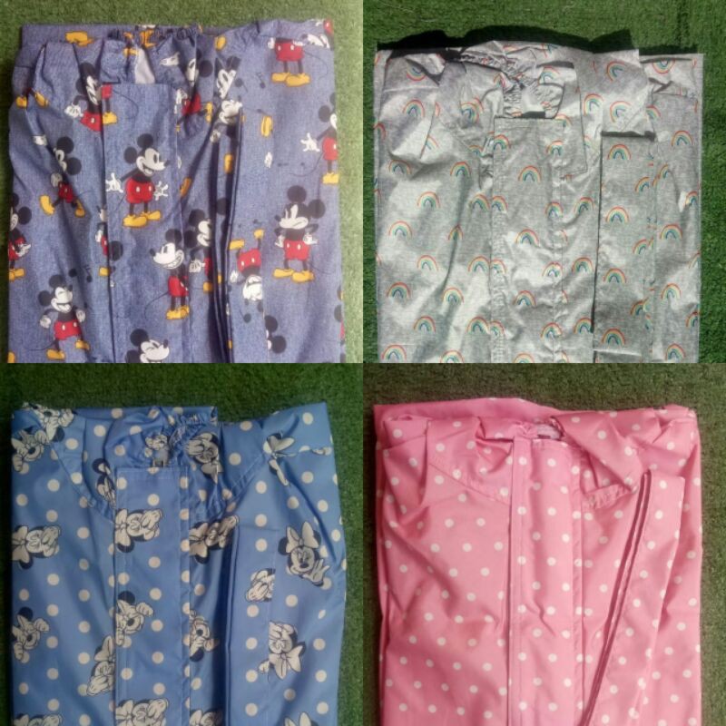 APD Q324 Hazmat model Gown Hoodie Motif corak nyaman